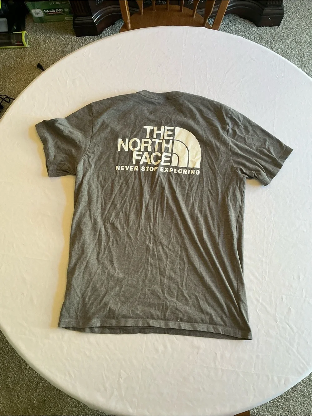 The North Face Men's Gray Short-Sleeve Logo Tee